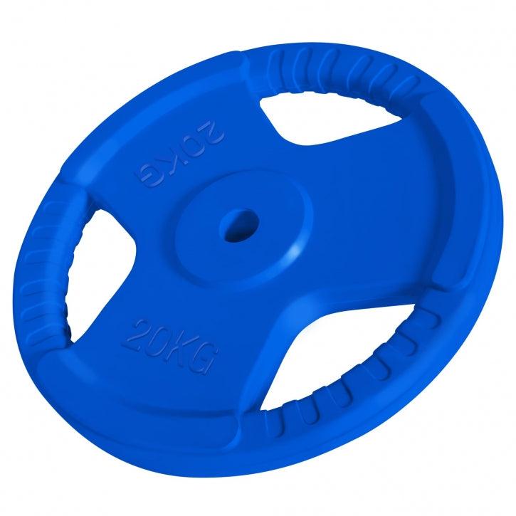 Disque en caoutchouc avec poignées grip 30/31 mm - Gorilla Sports France