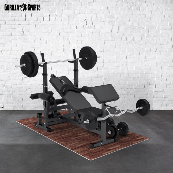 Set de dalles de protection du sol 6 pièces + embouts - Gorilla Sports France