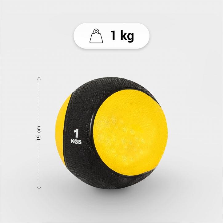 Médecine ball en caoutchouc - Gorilla Sports France