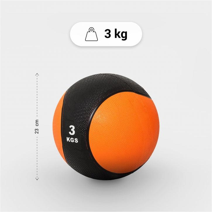 Médecine ball en caoutchouc - Gorilla Sports France