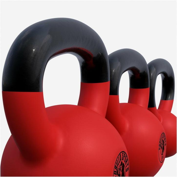 Kettlebell en fonte avec revêtement en vinyle - Gorilla Sports France