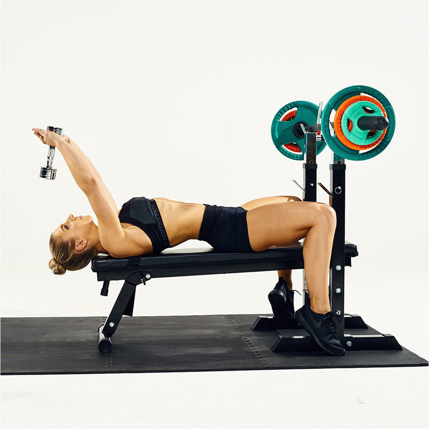 Disque olympique en caoutchouc avec poignées 50/51mm