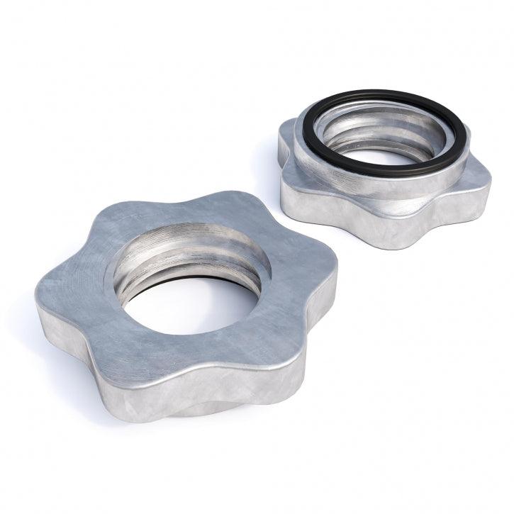 Stop-disques en étoile pour barres d'haltères 30/31 mm - Ensemble de 2 - Gorilla Sports France