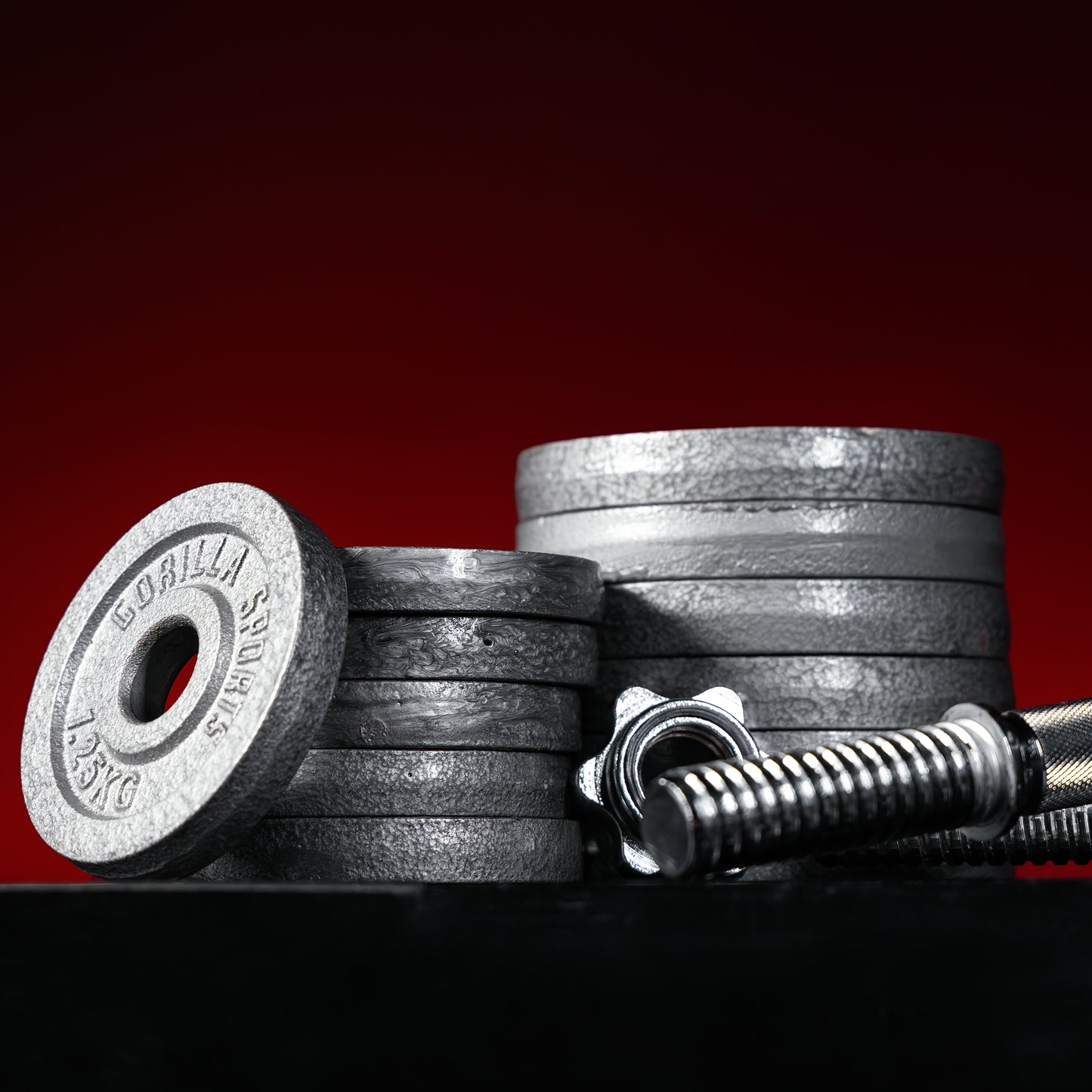 Set d’haltères courts en fonte avec stop-disques en étoile 27,5 kg