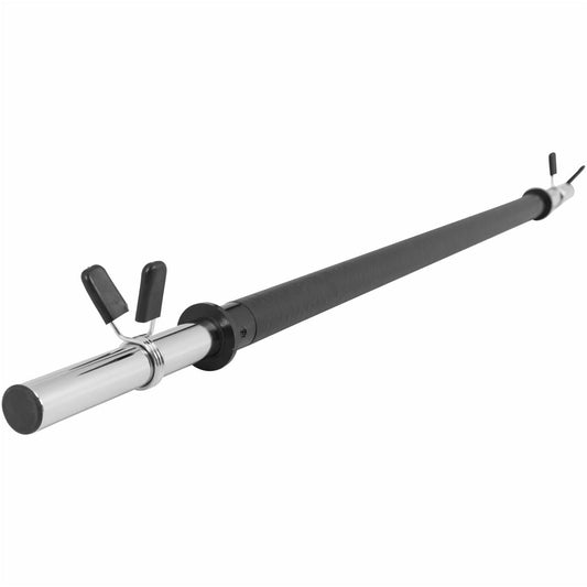 Barre longue d'aérobic chromée de 130 cm - Gorilla Sports France