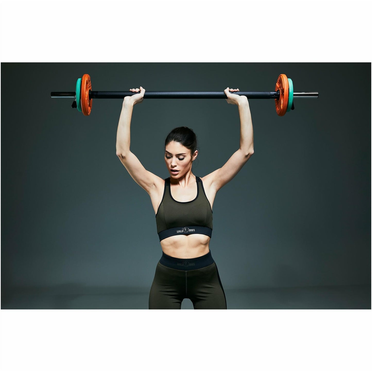 Barre longue d'aérobic chromée de 130 cm - Gorilla Sports France