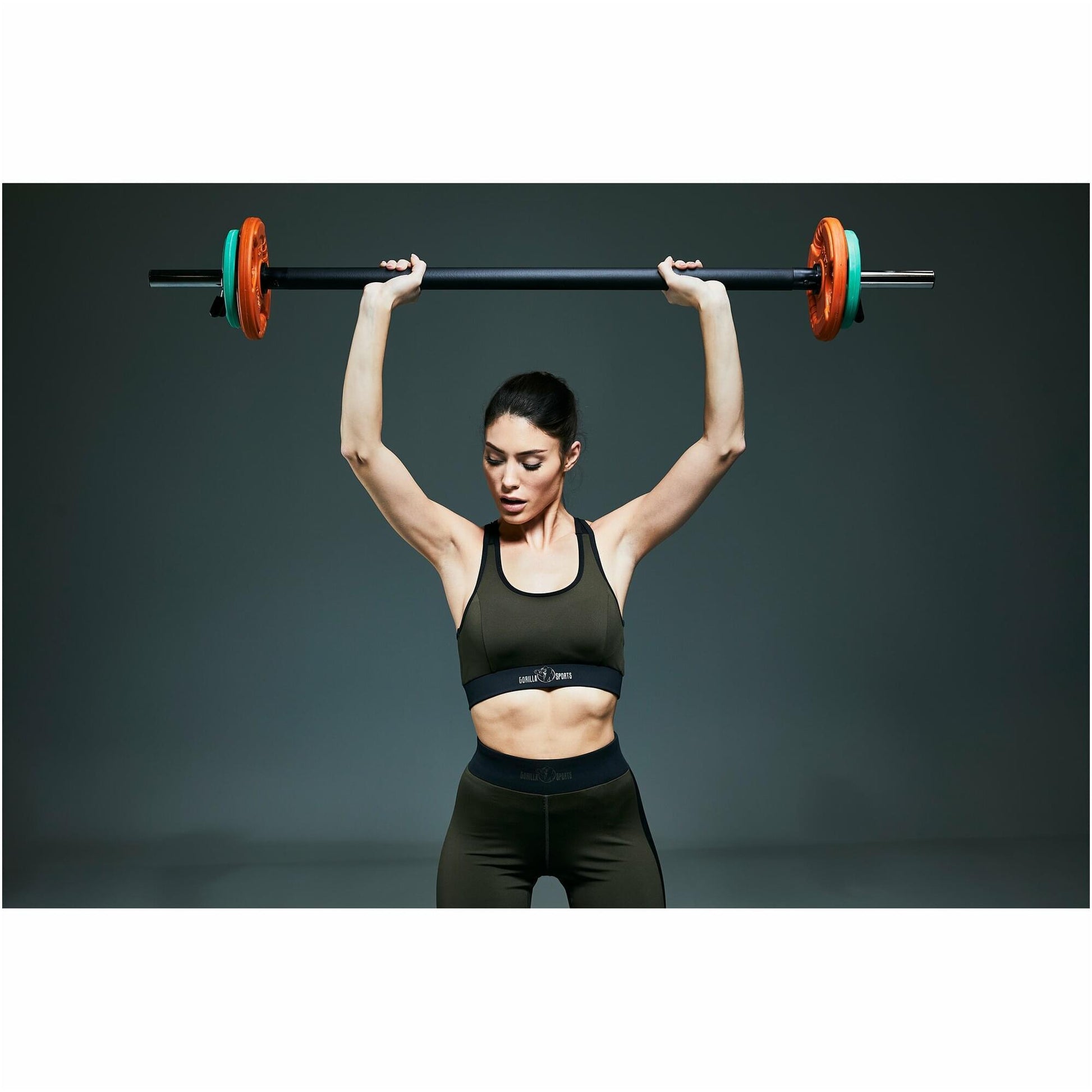 Barre longue d'aérobic chromée de 130 cm - Gorilla Sports France