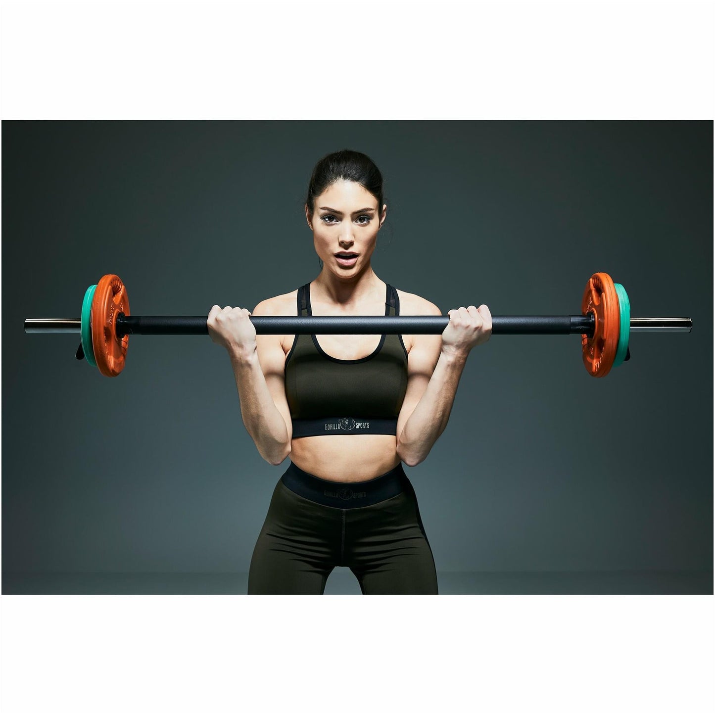 Barre longue d'aérobic chromée de 130 cm - Gorilla Sports France