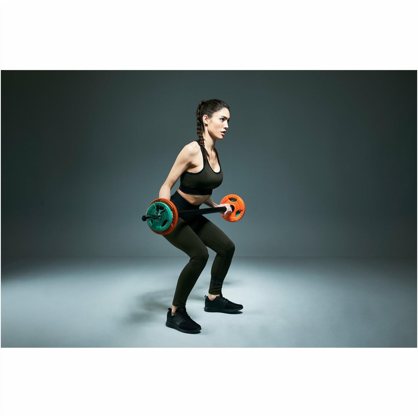 Barre longue d'aérobic chromée de 130 cm - Gorilla Sports France