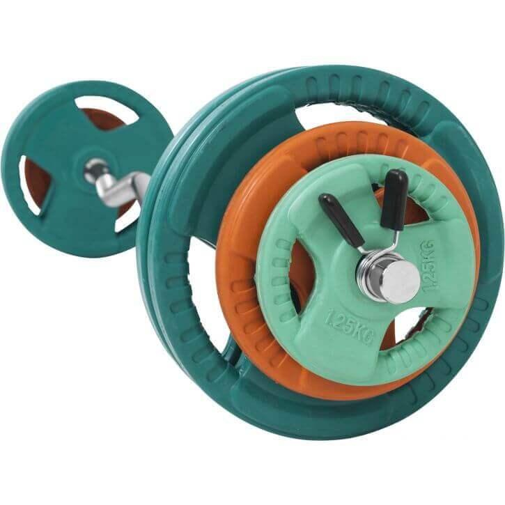 Set d’haltères curl SZ en caoutchouc grip 35 kg - Gorilla Sports France