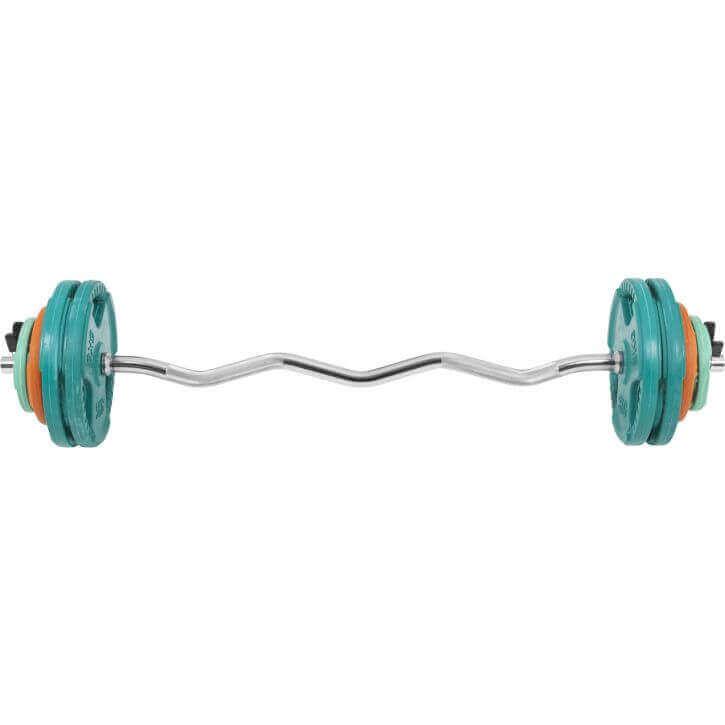Set d’haltères curl SZ en caoutchouc grip 35 kg - Gorilla Sports France