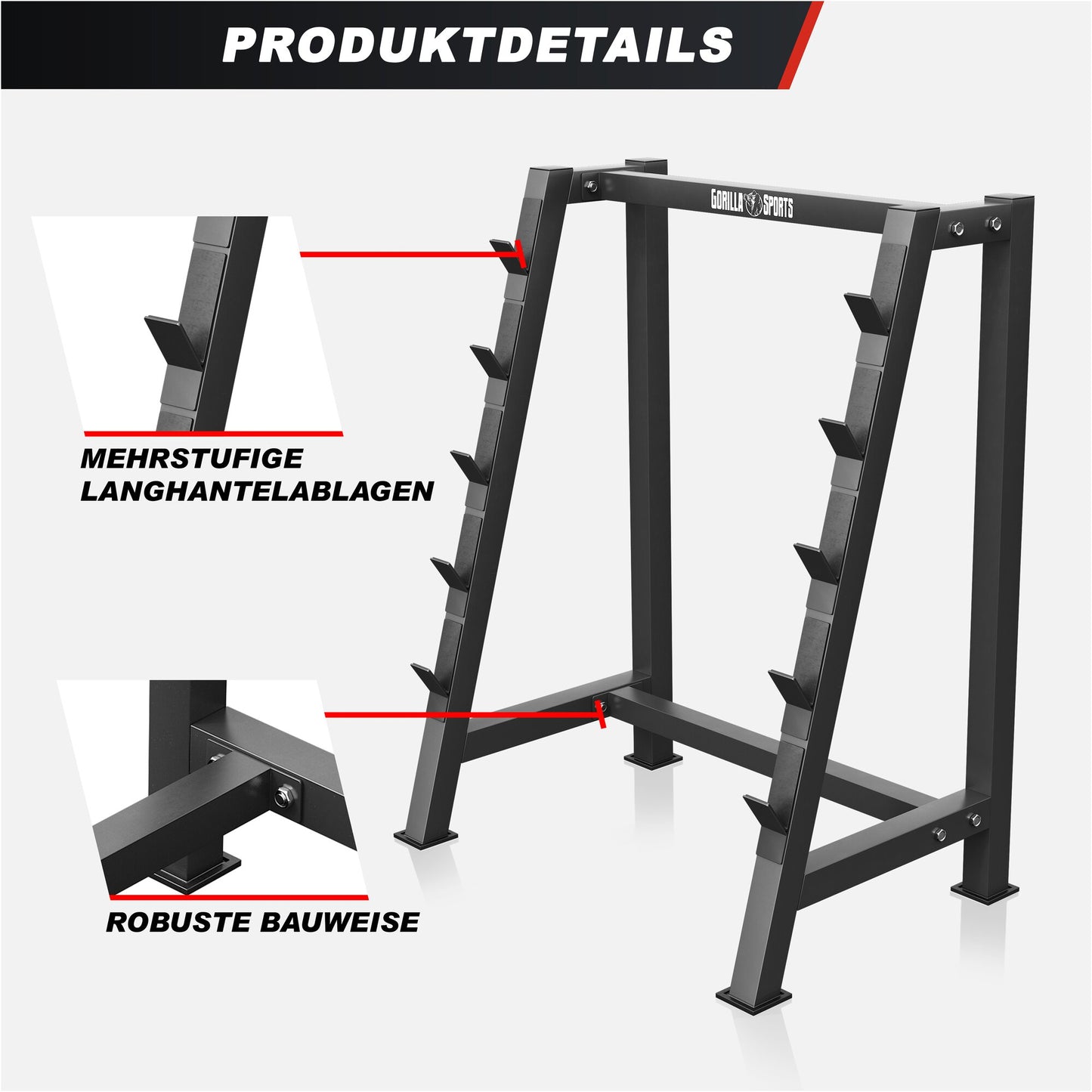 Rack de rangement pour barres longues