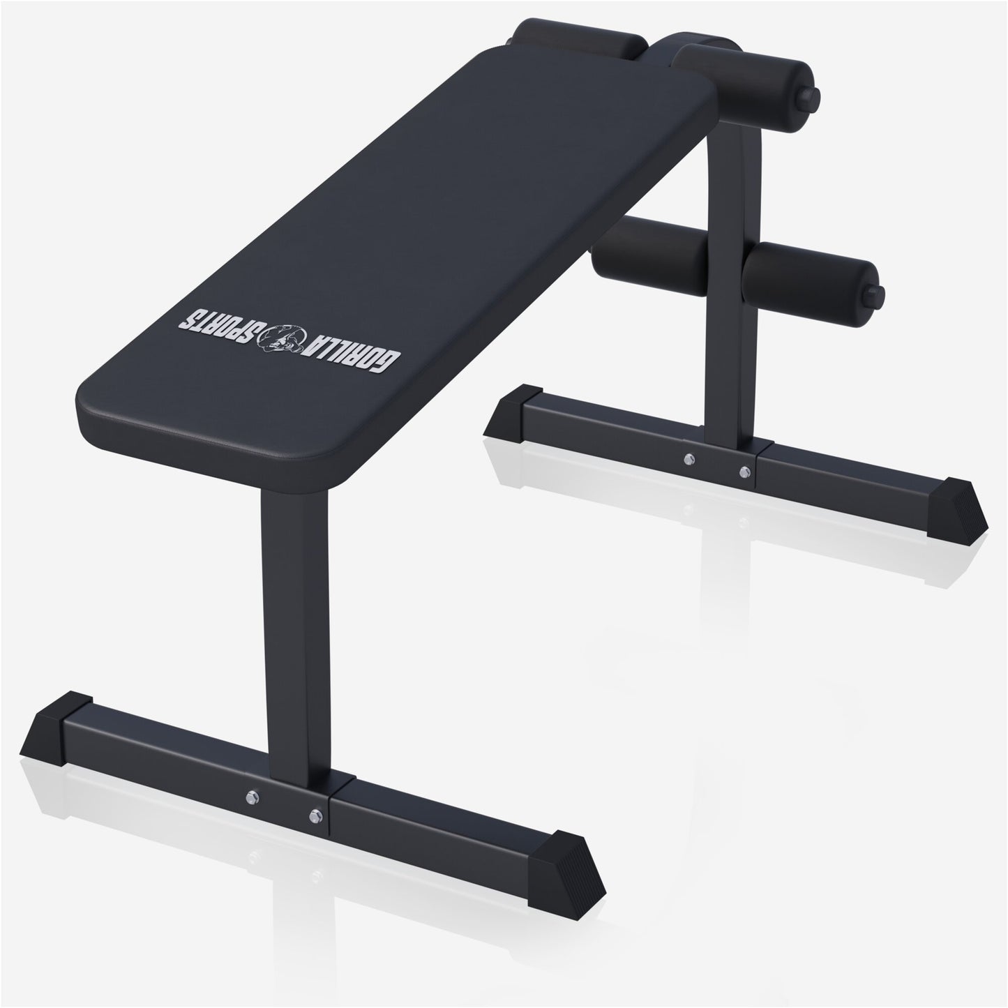 Banc pour abdominaux Blanc/Noir