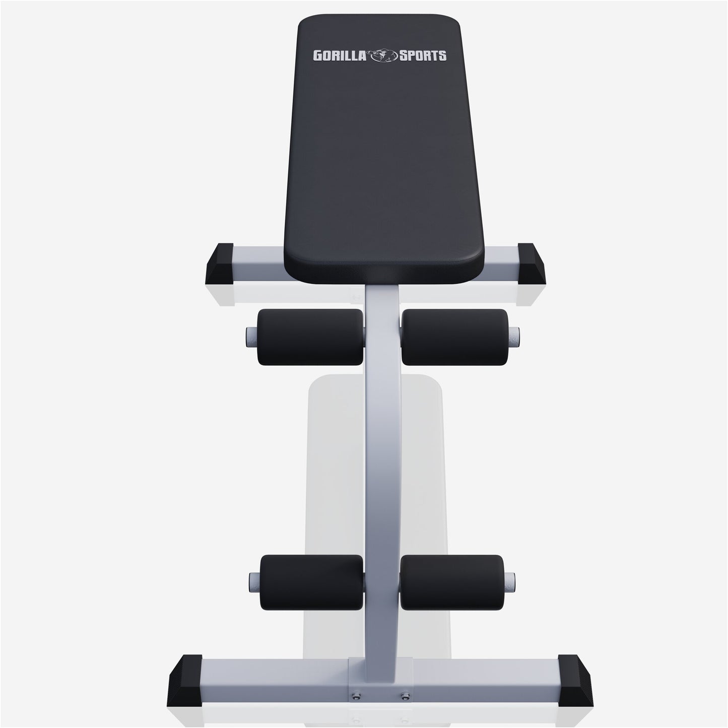 Banc pour abdominaux Blanc/Noir