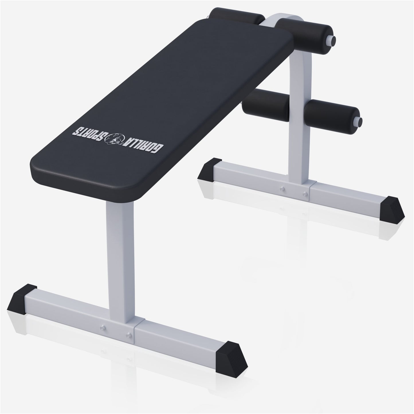 Banc pour abdominaux Blanc/Noir