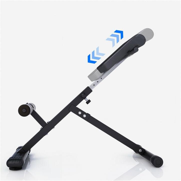 Poste d'hyperextension abdominal et dorsal pliable - Gorilla Sports France