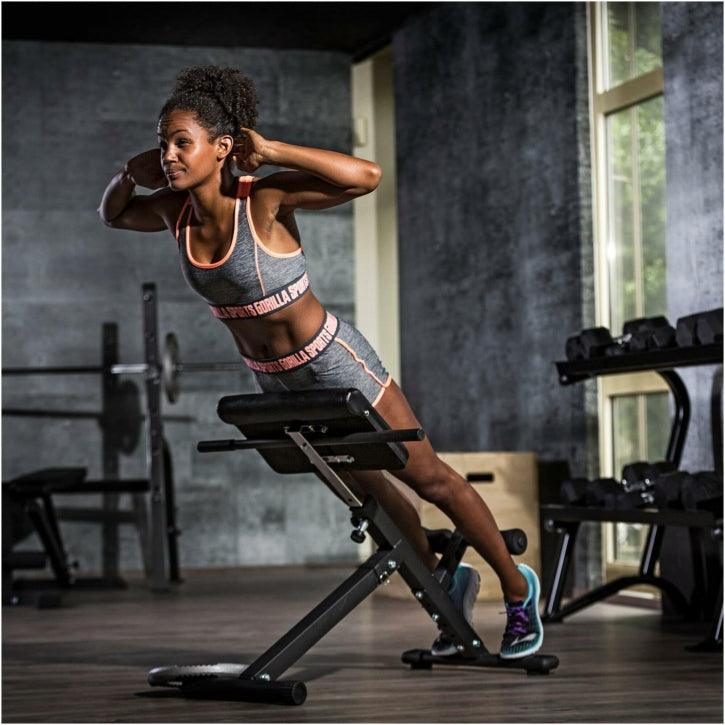 Poste d'hyperextension abdominal et dorsal pliable - Gorilla Sports France