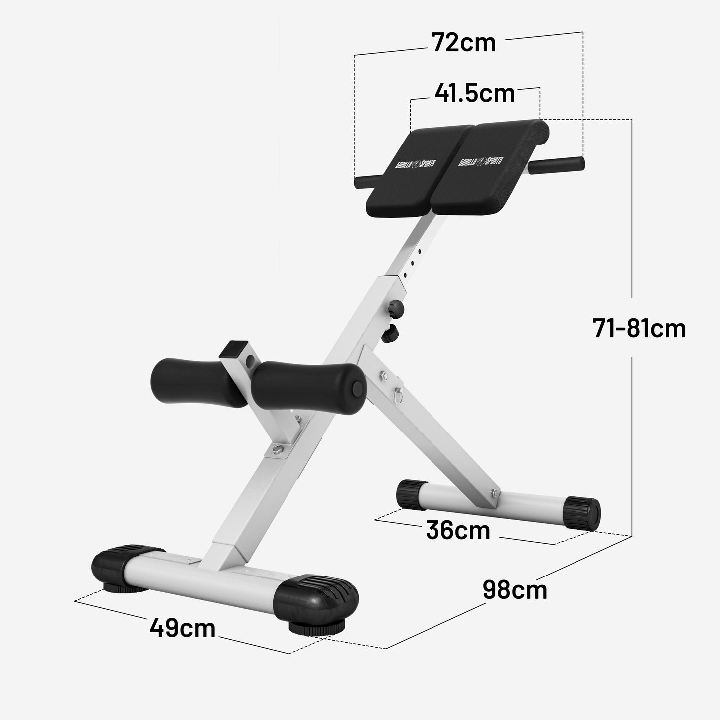 Banc de musculation abdominal et dorsal pliable