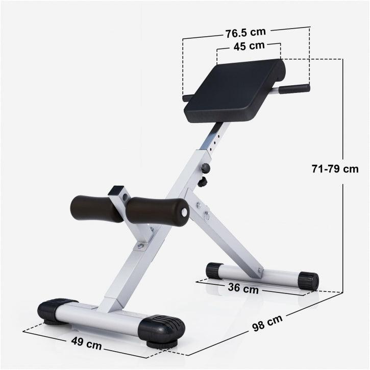 Poste d'hyperextension abdominal et dorsal pliable - Gorilla Sports France