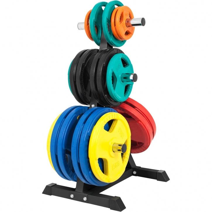 Rack de rangement pour disques olympiques sur 4 niveaux 50/51mm - Gorilla Sports France
