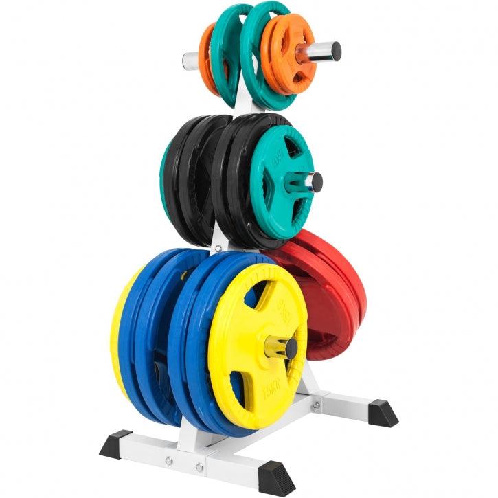 Rack de rangement pour disques olympiques sur 4 niveaux 50/51mm - Gorilla Sports France