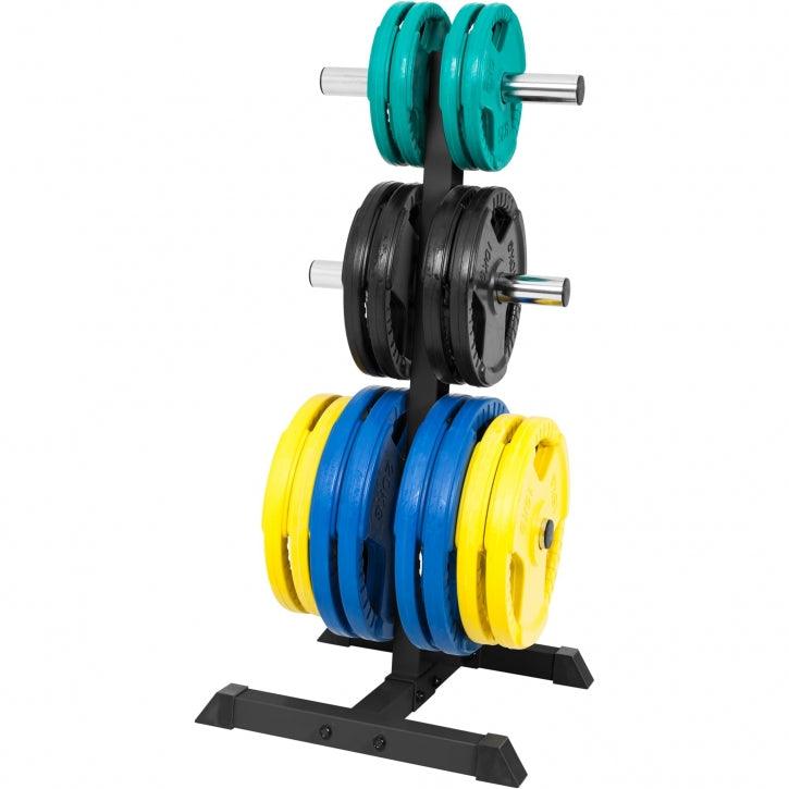 Rack de rangement pour disques olympiques sur 3 niveaux 50/51mm - Gorilla Sports France