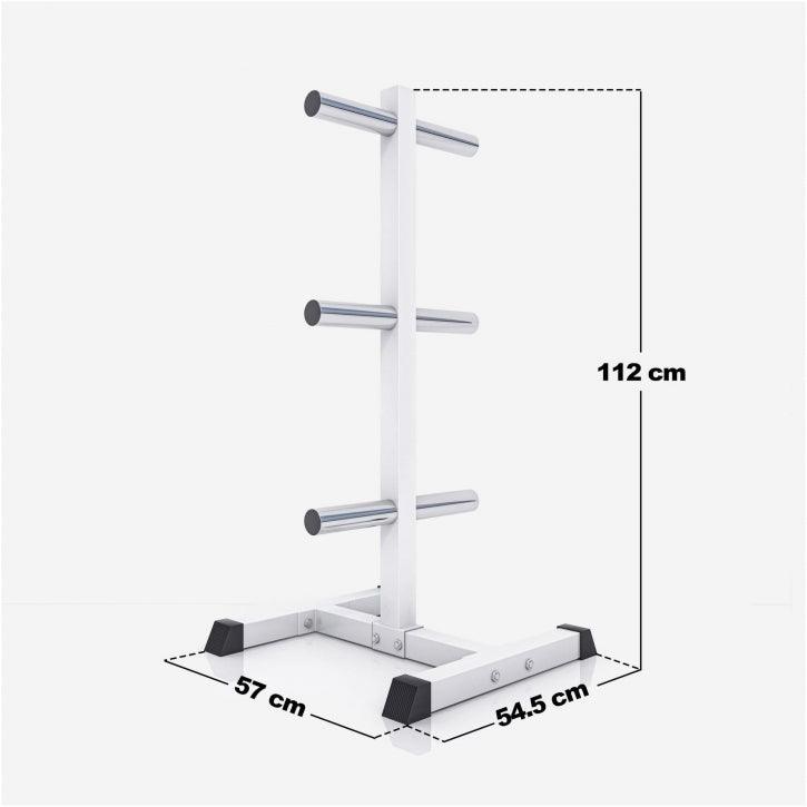 Rack de rangement pour disques olympiques sur 3 niveaux 50/51mm - Gorilla Sports France