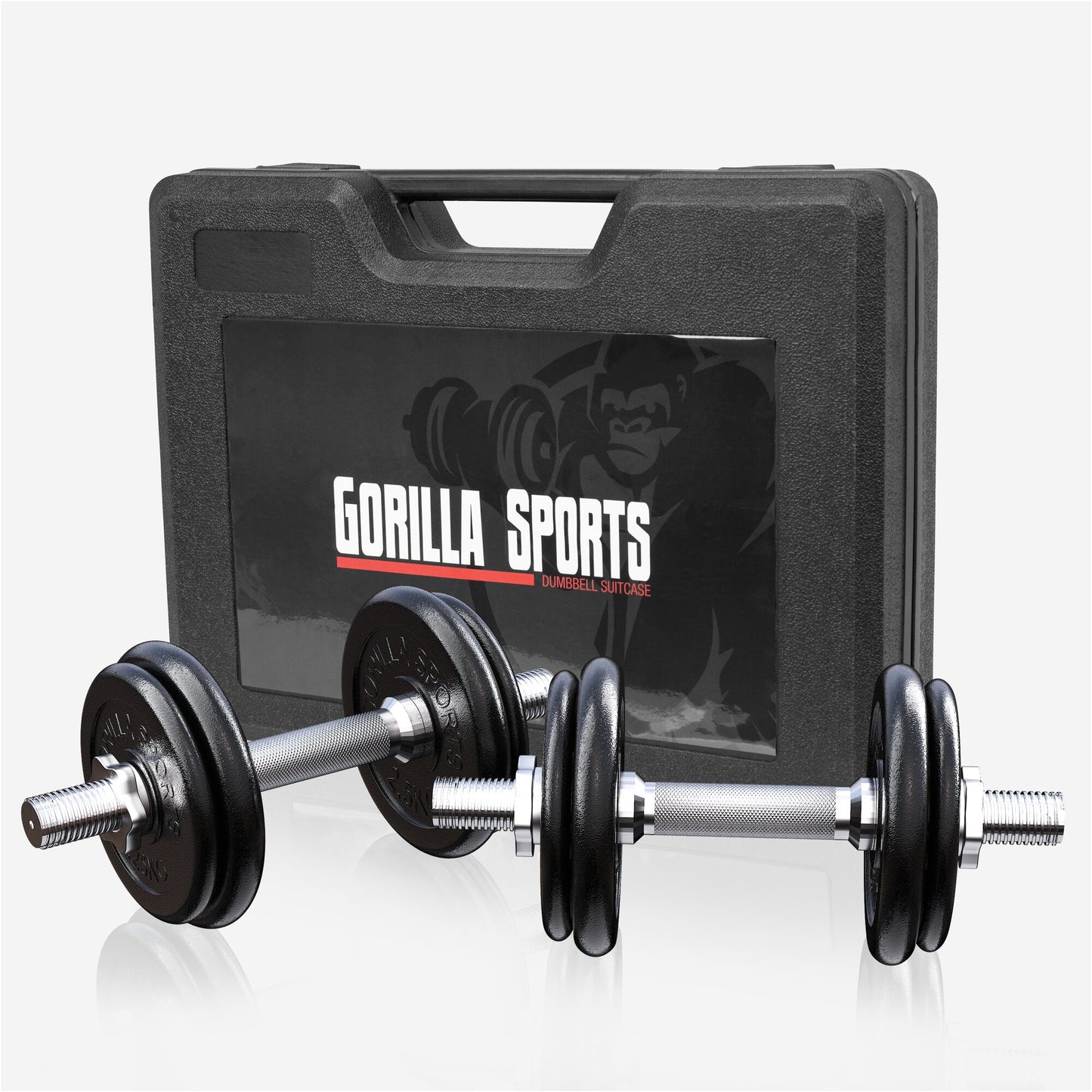 Set d’haltères courts 20 kg avec mallette