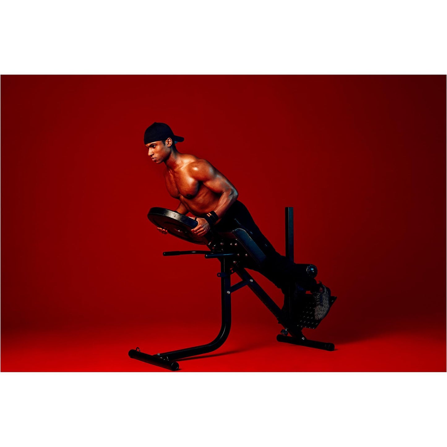 Appareil d'hyperextension à inclinaison réglable - Gorilla Sports France