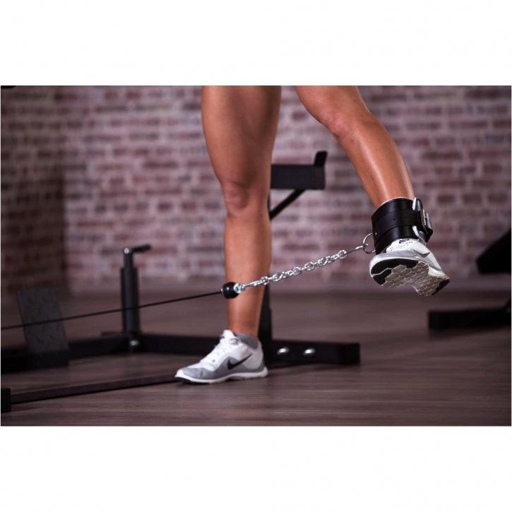 Sangle de tirage pour cheville en cuir - Gorilla Sports France