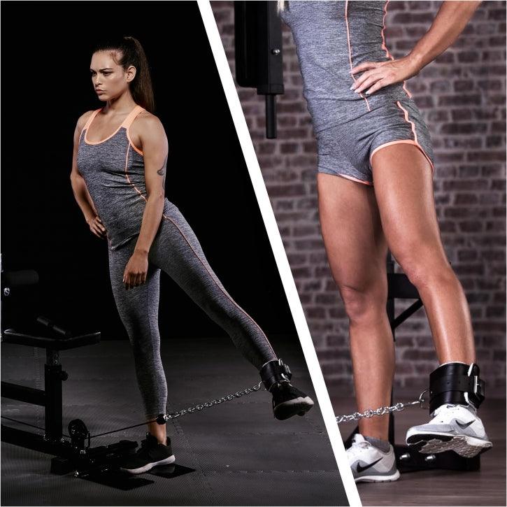 Sangle de tirage pour cheville en cuir - Gorilla Sports France