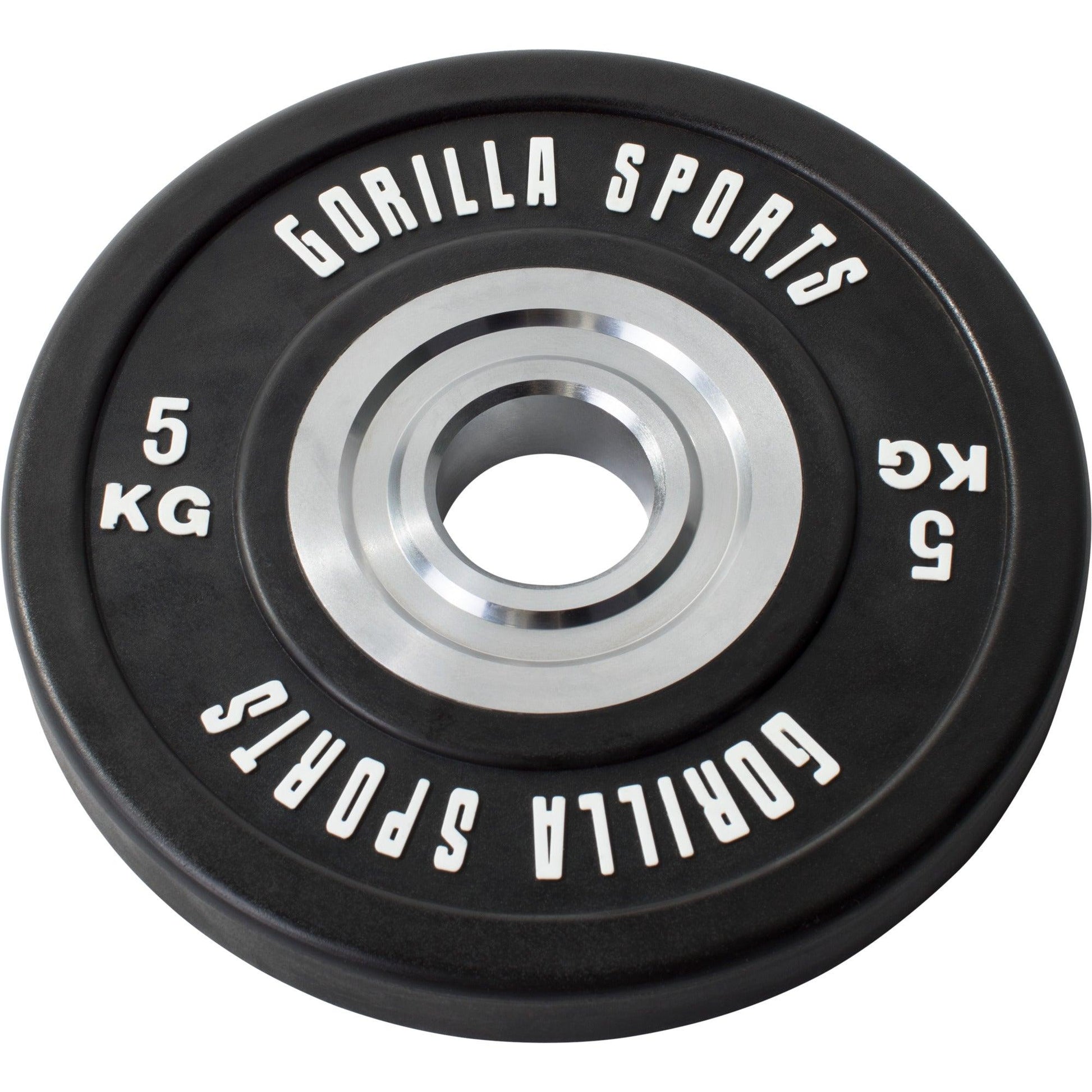 Set d'haltères olympiques pour professionnels avec disques Bumper 140 kg - Gorilla Sports France