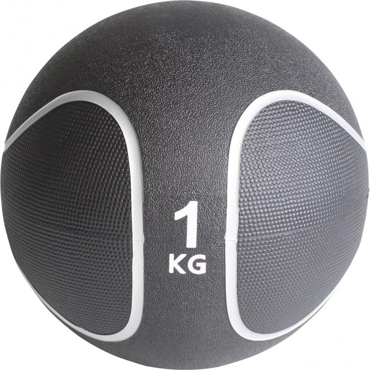 Médecine-ball noir/gris - Gorilla Sports France
