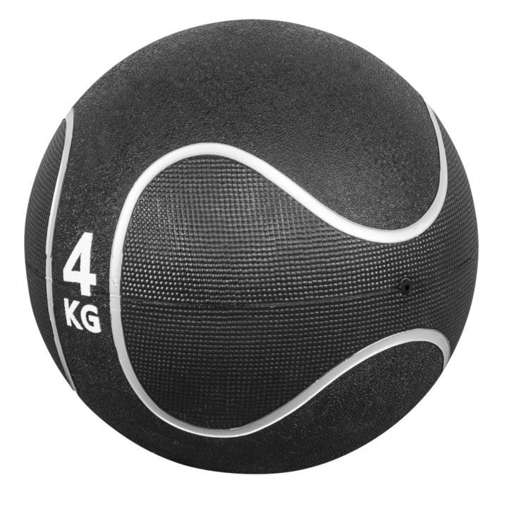 Médecine-ball noir/gris - Gorilla Sports France