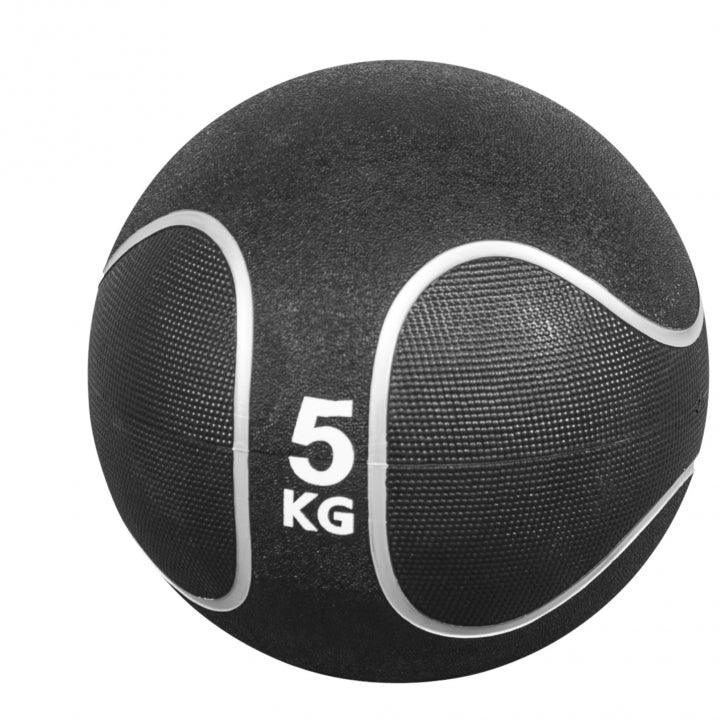 Médecine-ball noir/gris - Gorilla Sports France