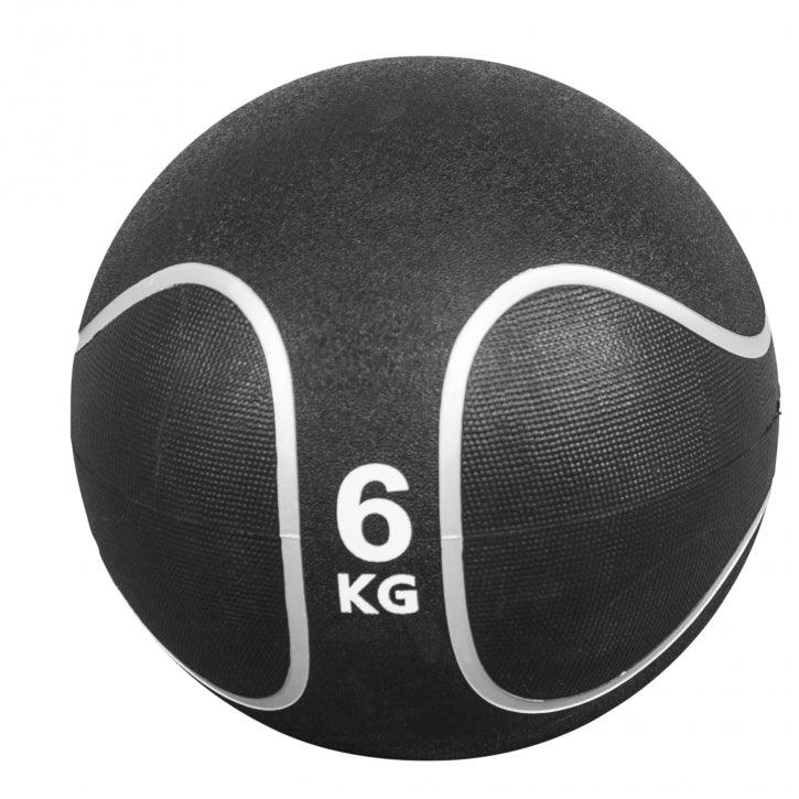 Médecine-ball noir/gris - Gorilla Sports France