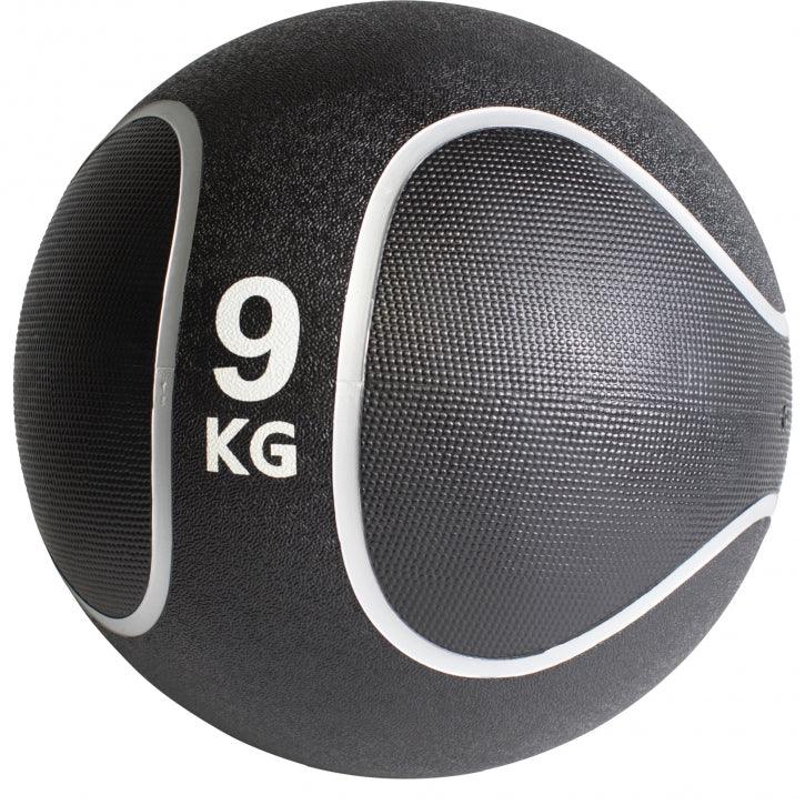 Médecine-ball noir/gris - Gorilla Sports France