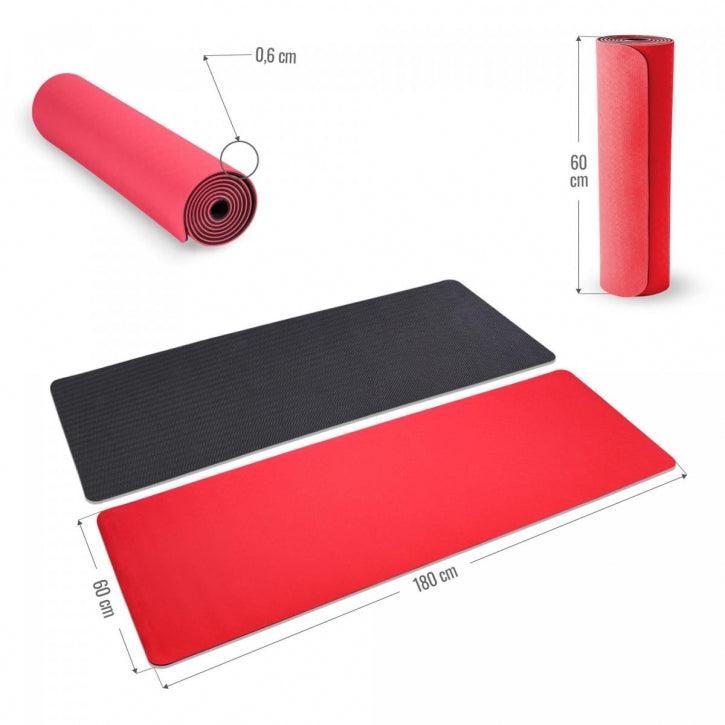 Tapis de yoga 180 x 60 x 0,6 cm - Gorilla Sports France