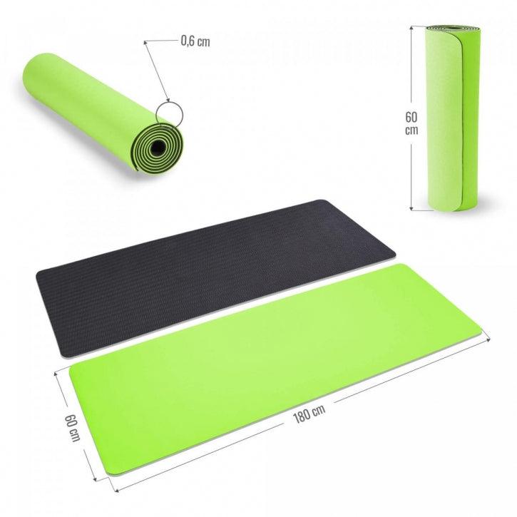 Tapis de yoga 180 x 60 x 0,6 cm - Gorilla Sports France