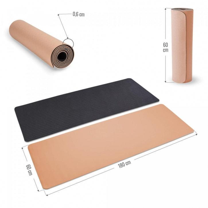 Tapis de yoga 180 x 60 x 0,6 cm - Gorilla Sports France
