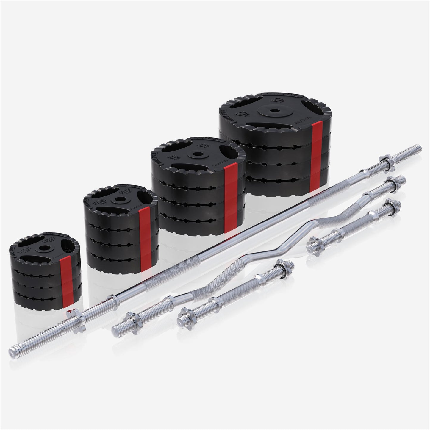 Set de musculation complet 48 pièces - Gorilla Sports France