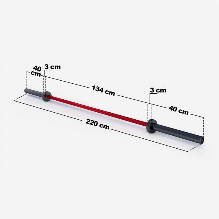 Barre olympique 50/51 mm - Gorilla Sports France