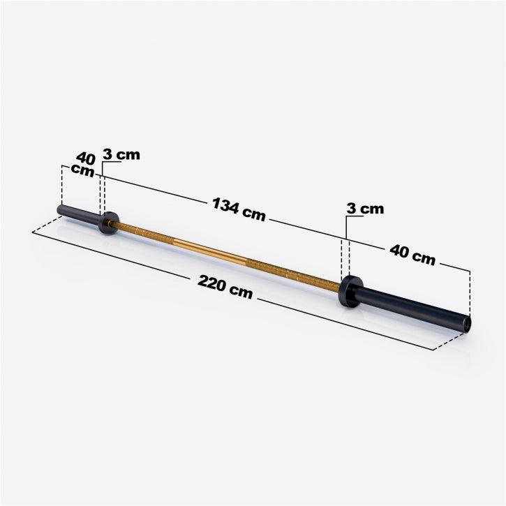 Barre olympique 50/51 mm - Gorilla Sports France