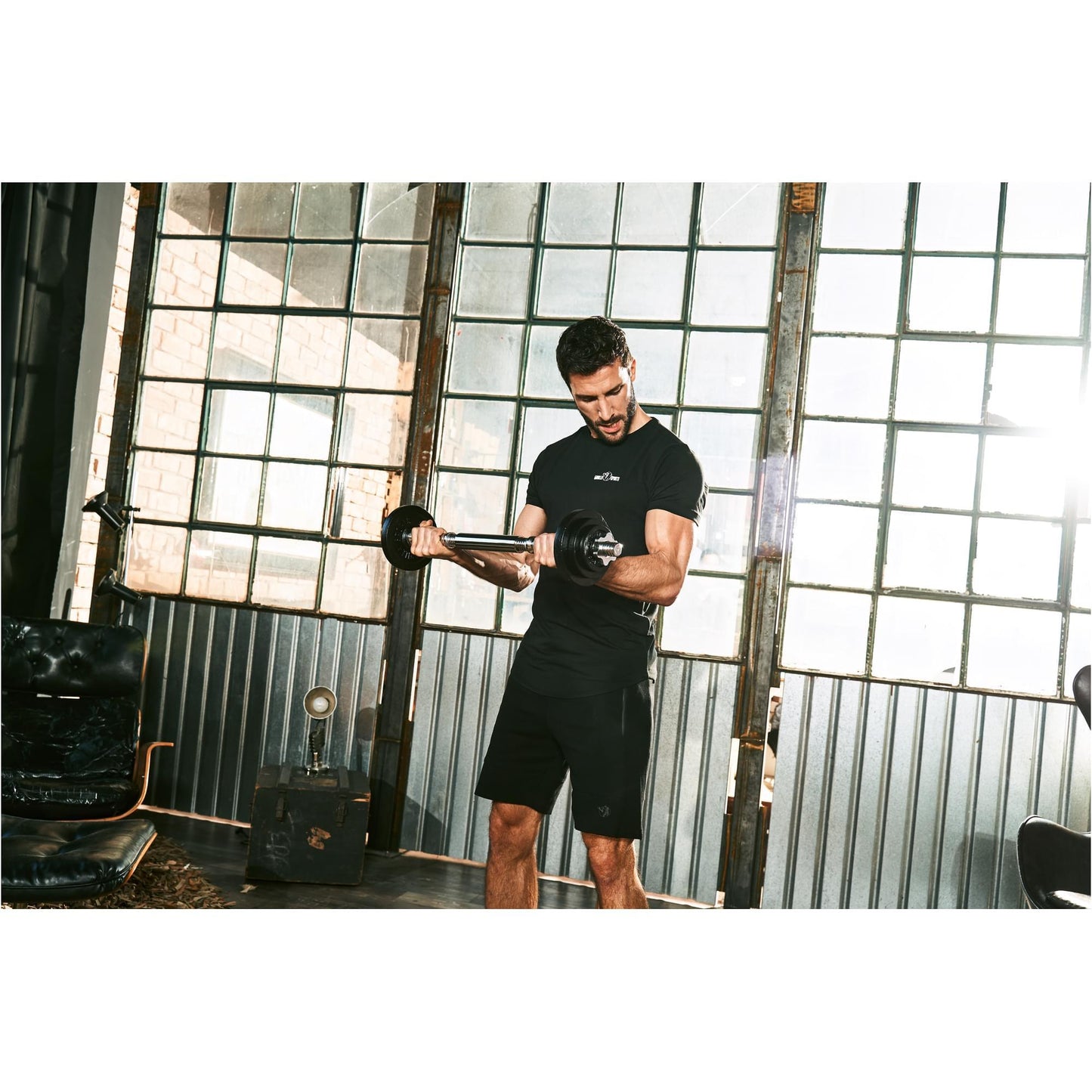 Set d'haltères modulable 2 en 1 de 22 kg - Gorilla Sports France