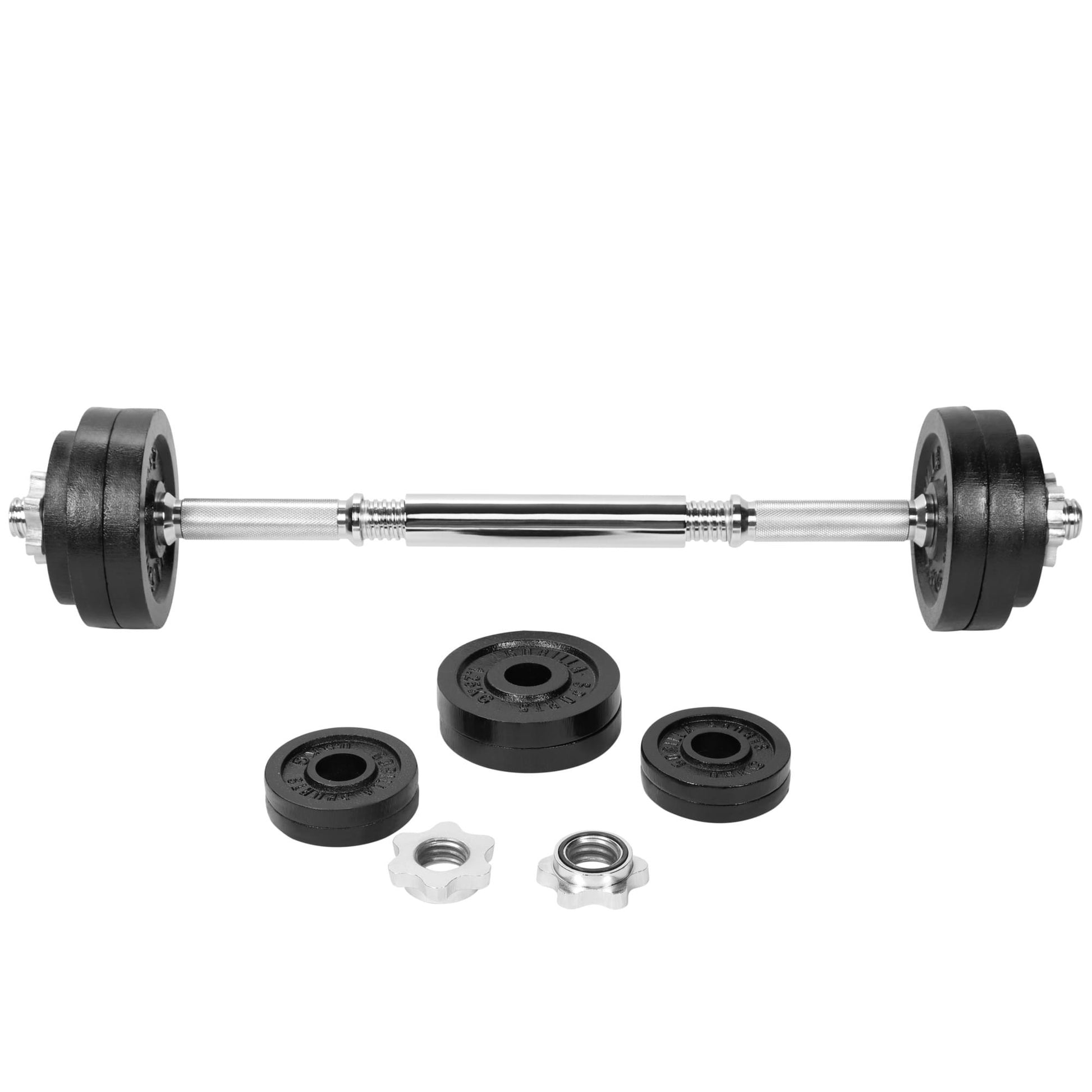 Set d'haltères modulable 2 en 1 de 22 kg - Gorilla Sports France