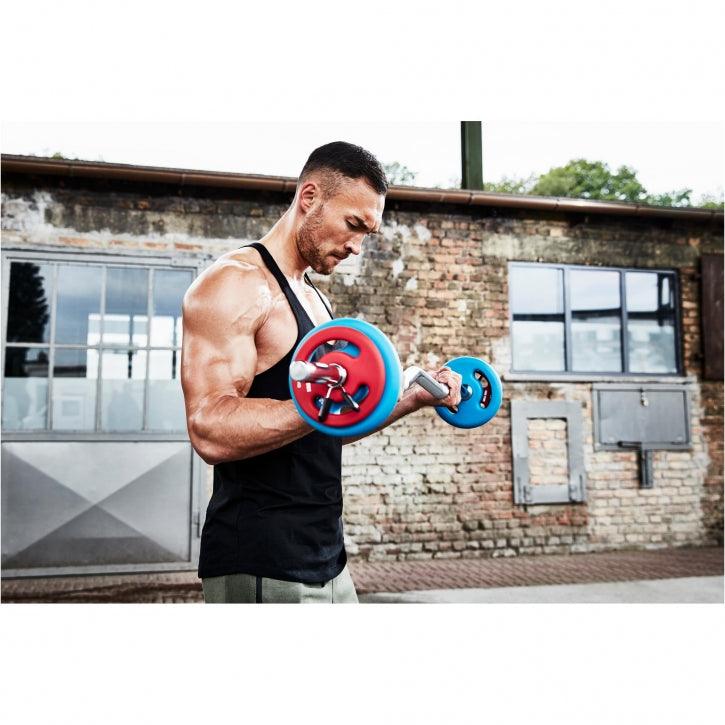 Paire de disques en néoprène avec poignées - Gorilla Sports France