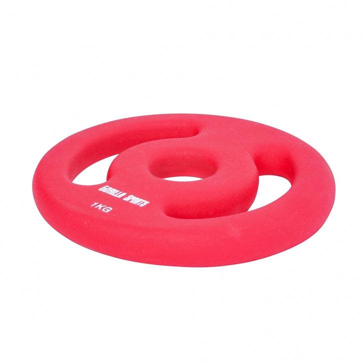 Paire de disques en néoprène avec poignées - Gorilla Sports France