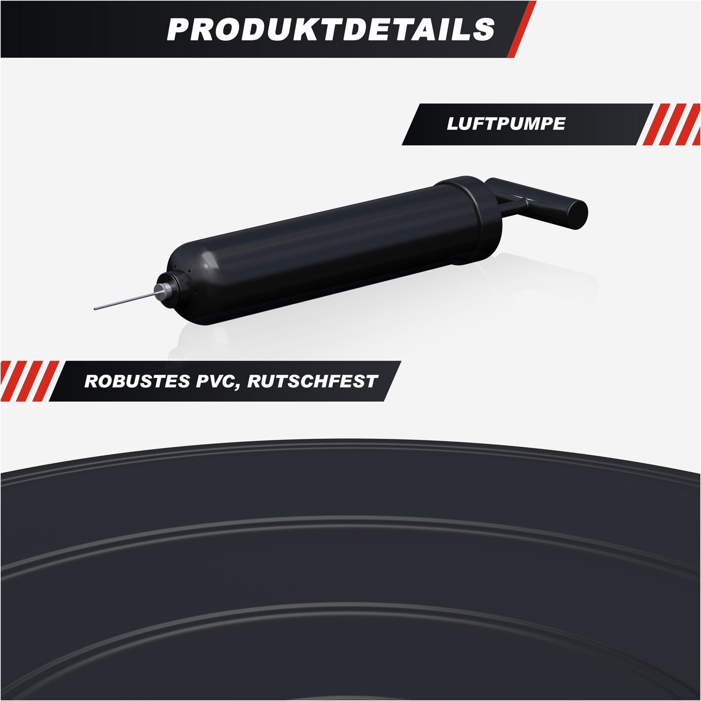 Coussin d'assise avec pompe à air