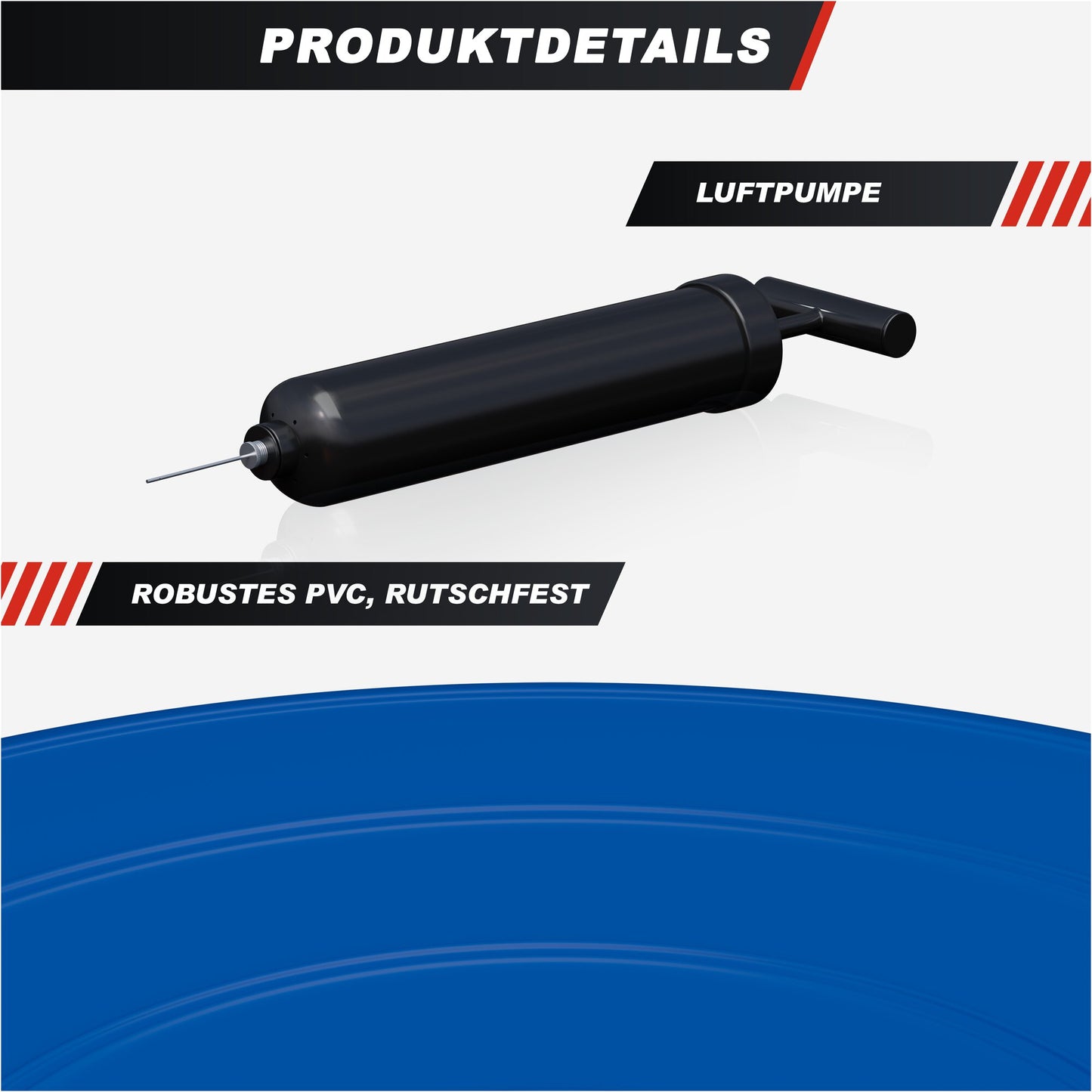 Coussin d'assise avec pompe à air