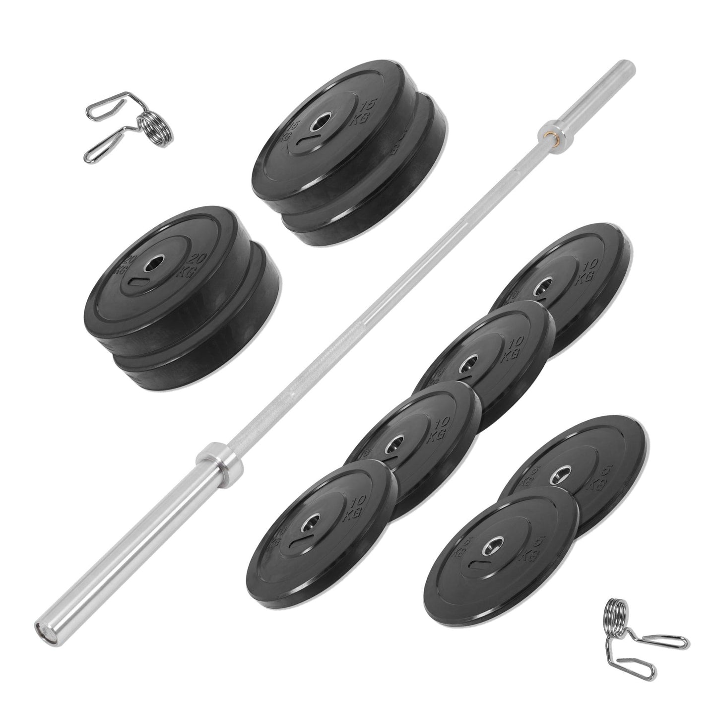 Set d'haltères olympiques Bumper 140 kg - Gorilla Sports France